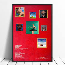 Maybe you would like to learn more about one of these? Kanye West My Beautiful Dark Twisted Fantasy Album Pop Music Cover Music Star Poster Canvas Prints Wall Art Home Decor Painting Calligraphy Aliexpress