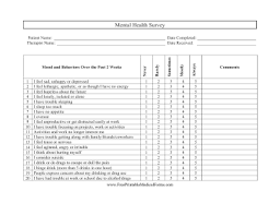Whether they are looking for the rundown on early morning news or checking out what their friends are having for breakfast, americans reach for their smartphones in mass numbers as soon as they wake up in the morning. Printable Mental Health Survey