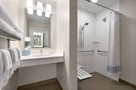 Towneplace Suites Pittsburgh Airport Robinson Township Accessible Bathroom Roll In Shower Hotels Hotel Holiday