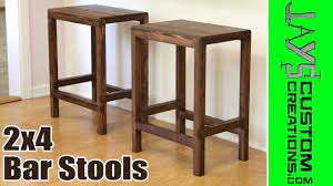 They look great and are cheap and easy to build. How To Make 2x4 Half Lap Bar Stools 166 Youtube