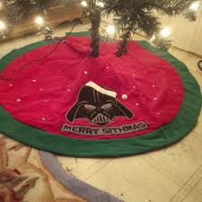 Merry Sithmas Tree Skirt For Our Darth Vader Tree 2015 3 Star Wars Christmas Tree Star Wars Christmas Christmas Crafts