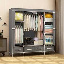Find hangers, closet systems, hanging storage, clothing racks & much more. Portable Wardrobe Closet Hanging Cabinet Design For Clothes Wardobe Pedia