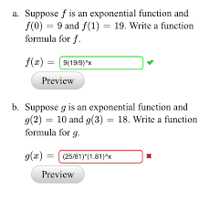How do you evaluate an exponential function? Solved A Suppose F Is An Exponential Function And F 0 Chegg Com