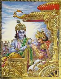 Krishna Arjun In Kurukshetra War Lord Krishna Wallpapers Krishna Painting Radha Krishna Art