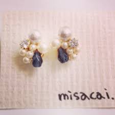 涙キラリンピアス イヤリング by misacai アクセサリー ピアス アクセサリー イヤリング スタッドイヤリング