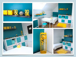Pour reussir la deco de la chambre optez pour le combo bleu canard et jaune. Decoration Chambre Enfant Bleu Et Jaune Contemporain Chambre D Enfant Paris Par 1001 Idees De Decoration Houzz
