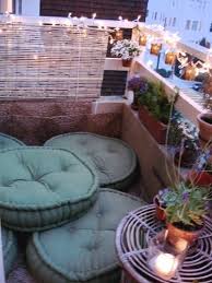 Patio Floor Pillow Area And Potted Garden Wow Can I Live Here Now Patio Flooring Balcony Decor Outdoor Balcony