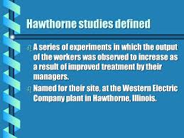A positive change in the performance of a group of persons taking part. Hawthorne Studies By Emily Sligar What Will Be Covered B Definition B Brainstorming Exercise B Study Background B Explanation Of Findings B Real World Ppt Download