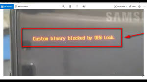 Custom Binary Blocked By Oem Lock Solution Youtube