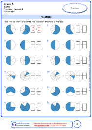 Being able to find equivalent fractions is really important to know before you start trying to add or subtract fractions with different denominators. Grade 5 Missing Fraction Numerator Worksheets Www Grade1to6 Com