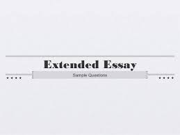 Sample Extended Essay Questions Essay Questions Essay Essay Topics