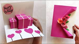 You can use pop up cards for a lot of different occasions and here is an example of a birthday card you could make. Birthday Card Pop Up How To Make Birthday Cards Maison Zizou Youtube