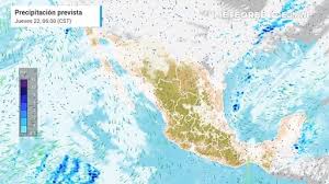 El pronóstico del tiempo hasta el viernes es: presencia de vaguadas, más frentes fríos y masas de aire polares en camino