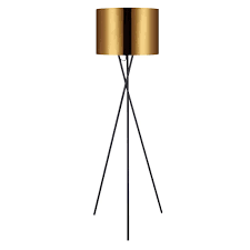 Versanora Stativ Led Standard Stehlampe Gold Schirm Real