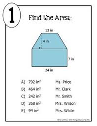 Area Of Composite Figures Math Lib Distance Learning Math Math Review Teaching Math