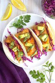 Pour 1/2 cup of the chipotle sauce over the coleslaw mix in a medium bowl and squeeze the juice of half a lime over. Easy Fish Tacos Indian Style Video Nish Kitchen