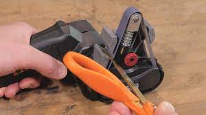 How to sharpen scissors with a knife sharpener & special scissor sharpener. How To Sharpen Scissors With The Work Sharp Original Knife And Tool Sharpener Youtube