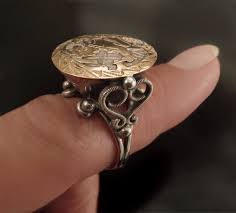 Aztec jewelry was made with a rich variety of materials, and often more than one type of material went into one piece. Sale 10k Sterling Aztec Ring Vintage Mexican Jewelry High Etsy Vintage Mexican Jewelry Aztec Rings Mexican Jewelry