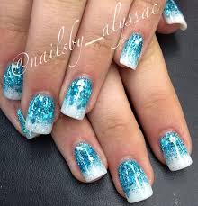 Cute Blue Acrylic Nails For 10 Year Old Girls Google Search Blue Acrylic Nails Frozen Nail Art Trendy Nails