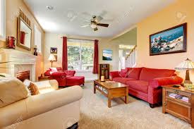 Now, it's time to take a peek at our collection of beautiful design ideas for living rooms with a fireplace. Cozy Classic Peach And Red Beautiful Living Room With Fireplace Stock Photo Picture And Royalty Free Image Image 14615141