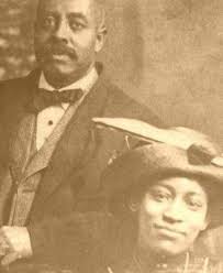 A picture of Jimi Hendrix's paternal grandparents, circa pre-1912. Bertran  Philander Ross Hendrix and Zenora "Nora" Rose Hendrix.