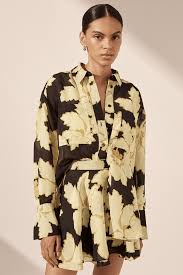 SHONA JOY Lucia Oversized Patch Pocket Shirt
