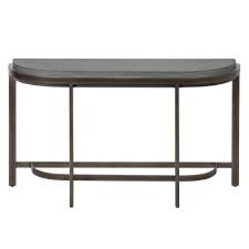 Recycled natural steel gives weight to a delicate. Half Moon Console Tables Accent Tables The Home Depot