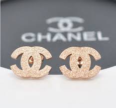 Chanel 21p metal strass gold crystal cc logo large dangle drop statement earring. Parity Chanel Rose Gold Earrings Up To 67 Off