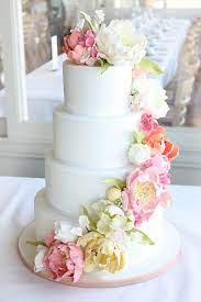 Spring Floral Cascade Wedding Cake Wedding Cakes Cake Pretty Cakes