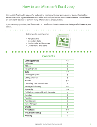 This download is licensed as shareware for the windows operating system from office software and can be used as a free trial until the trial period ends (after an unspecified number of days). How To Use Microsoft Excel 2007 Pdf Book Free Pdf Books
