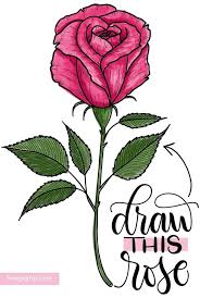 Pencil colors shade very well to make it look realistic, and have many more color options with blending. Drawings Of Roses How To Draw A Rose Step By Step Tutorial 3 Ways