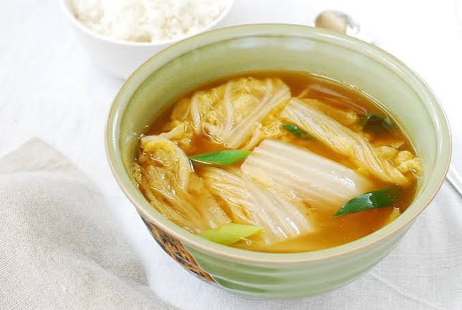 Napa Cabbage Soybean Paste Soup