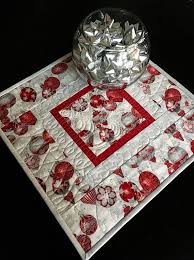 18 Square Silver And Red Christmas Table Topper Nordic Etsy Christmas Table Toppers Christmas Table Runner Table Toppers