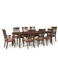 You want affordable dining room furniture that reflects your style and is amazing enough to distract people from the dish you cooked a bit too long. Crestwood Dining Room Furniture 9 Piece Set Dining Table 6 Side Chairs And 2 Arm Chairs Dining Sets Dining Table Dining Room Furniture Dining Room Style