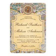 Vintage Old World Map Compass Wedding Invitation Zazzle Com Compass Wedding Invitations Compass Wedding Wedding Invitations