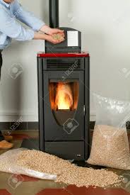 In this article pellet stove quick comparison table the best pellet stove reviews i would especially recommend the pleasant hearth pellet stove for anyone who finds modern. Modern Domestic Pellet Stove With A Burning Flame And Bags Full Stock Photo Picture And Royalty Free Image Image 65415630