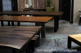 Chicago gaming company has over a century of woodwork experience. Live Edge And Slab Table Showroom In The Chicago Area