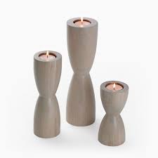 Luna Dekoratif Ahsap Mumluk Seti Mumluklar Seramik Ev Icin