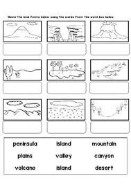 Land And Water Forms Worksheets And Flashcards Social Studies Worksheets Flashcards Worksheets