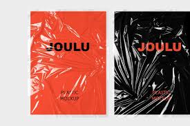 Joulu Plastic Wrinkle Mockup Stationery Mockup Digital Portfolio Template Mockup