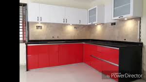 The quality of these red and white kitchen design is highly regulated by ensuring that all recommended standards in terms of measurements are strictly followed. Sabse Sasta Or Accha Kitchen Only 1 70 000 Beautiful Look Red White Handle Less Kitchen Youtube