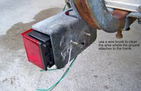The white wire led to the trailer is the ground, and it is grounded close to the receiver. Boat Trailer Lights Are Easy To Understand And Change