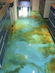 You should take care not to place anything or walk on the stained surface before it cures as the imprints will become permanent. 17 Best Stained Kitchen Concrete Floor Ideas Concrete Kitchen Concrete Floor Concrete Floors