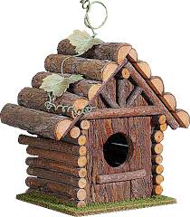 I Ll Hang This Log Cabin On A Tree Next To My Log Cabin Bird House Kits Bird House Homemade Bird Houses
