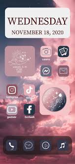 Mystic Ios14 Theme Iphone Layout Instagram Emoji Homescreen