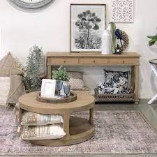 Browse a wide selection of contemporary round coffee tables from australia's best online store. Hampton Round Coffee Table Weathered Oak Humble Home