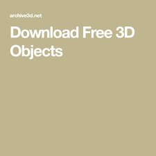 Download Free 3d Objects In 2020 Free Download 3d Visualization