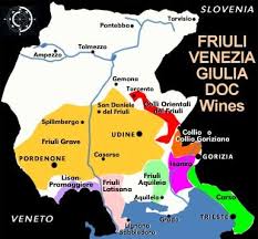 Map Of The Friuli Wine Region Of Italy Italian Wine Wine Map Wine News