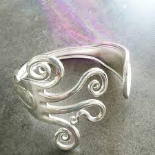 Bracelet Fourchette Argente Passe Decompose Elsa Bellino Bijoux Argent Bijoux Capsules Nespresso Bijoux