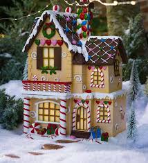 Gingerbread houses are a staple decoration for the holidays! Lighted Victorian Gingerbread Fairy House Plowhearth